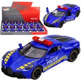  Sportski automobil Policijski automobil s motornim pogonom Metalno plava boja 1:43 Slike