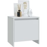 vidaXL Nočna omarica bela 45x34x44,5 cm iverna plošča | Shoptok.si
