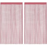  Zavjese od špage 2 kom. ružičaste 100x250 cm | Shoptok.si