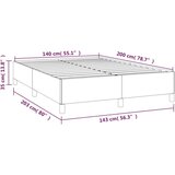 vidaXL okvir za krevet smeđesivi 140x200 cm od tkanine | shoptok.hr
