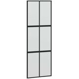  Klizna vrata crna 90 x 205 cm od kaljenog stakla i aluminija | shoptok.hr