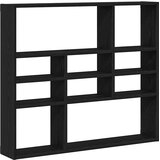 Zidna polica crni hrast 90x16x78 cm inženjerski drvo | Shoptok.si