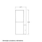  Zidna lampa sa senzorom 1xE27 | ePonuda.com