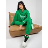 Fashion Hunters Green women's tracksuit with sweatshirt | shoptok.hr