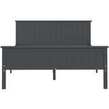  Za krevet od masivne borovine sivi 160 x 200 cm | shoptok.hr
