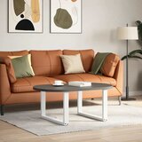  Noge za klub stolić U-oblik 2 kom Bijele 70 x (42-43) cm Čelik | shoptok.hr