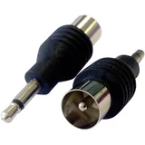 1102007 jack koaksialni adapter Priključki: jack konektor 3\,5 mm\, koaksialni vtič IEC 1 kos, (20432555)