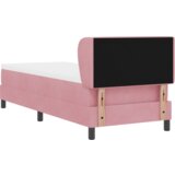  Postelja z Blazino Box Spring Roza 80x200 cm Žamet, (22051956) | Shoptok.si