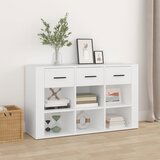 vidaXL Komoda bela 100x30x59,5 cm inženirski les | Shoptok.si
