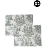 Aberto Design Set podmetača za ručavanje BST056, 2 komada, Zelena Cene