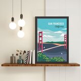Wallity uramljena slika San Francisco 3, 40x55 cm Cene