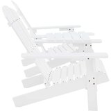  Stola Adirondack s čajno mizico trden les jelke bela | Shoptok.si