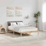 vidaXL Kovinska posteljna konstrukcija Rjava in taupe 120 x 190 cm | Shoptok.si