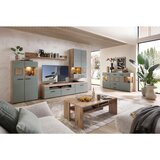Hom`in DNEVNI REGAL, zelena, barve hrasta | Shoptok.si