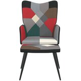  Stolica za opuštanje s osloncem za noge patchwork od tkanine | shoptok.hr