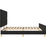  Krevet Crna 200x200 cm Tkanina | shoptok.hr