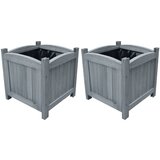 vidaXL vrtna visoka greda 2 kosa 30x30x30 cm trden les jelke Cene