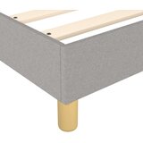 Okvir za krevet s oprugom svjetlosivi 100x200 cm od tkanine | Eponuda.com