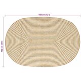  Tepisi za područja Prirodna i bijela 122 x 183 cm Juta | shoptok.hr