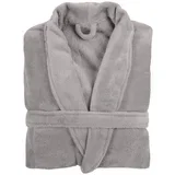 svijetlosivi plišani kućni ogrtač Cosy, S/M
