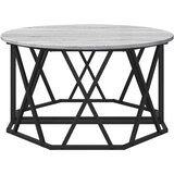  Kava Stol Siva Sonoma 80 x 80 x 42 cm Inženjerska drva i čelik | shoptok.hr
