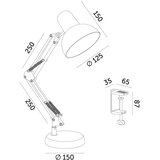  Stona lampa AURIQ 1xE27/60W/230V crna | Eponuda.com