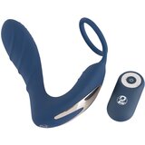 You2Toys Vtič za prostato - radijsko voden analni vibrator z obročkom za penis (modri) | Shoptok.si