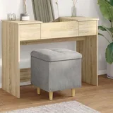Otoman za pohranu Svijetlo siva 40 x 40 x 45 cm Baršun - Svjetlosiva 40 cm Baršun