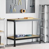  Radna klupa Crna 115 x 55 x 91 cm Projektirano drvo i metal | shoptok.hr