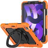 NIKCORP Ovitek za iPad Pro 11 (2021/20/18), trpežna zaščita, 360° vrtljivo stojalo, držalo za pisalo, ročaj, silikon, oranžen, (5000139212) | Shoptok.si