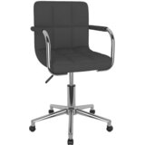 Maison Chic Vrtljiv Jedilni stoli - Vzorci stoli temno sivo blago A1773, (22031248) | Shoptok.si
