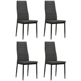 Maison Chic Jedilni stoli - Vzorci stoli 4 kosi temno sivo blago A986, (22032188) | Shoptok.si