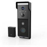 Nedis Wi-Fi videodomofon z dvojnim objektivom 4MP 2x 1080p z nočnim vidom IPX54, Črna, (5000277347) | Shoptok.si