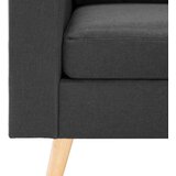  Sedežna garnitura 2-delna blago temno siva | Shoptok.si