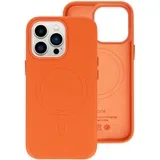 KOŽNA FUTROLA ZA IPHONE 14 ORANGE