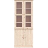 Staklena vitrina ALTA 77 x 35 x 186,5 cm od masivne borovine | Eponuda.ba