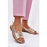 S. BARSKI Women's sandals on flat heels with decoration S.Barski Cene