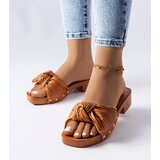 Gemre Brown low block heel mules Rochefort Cene