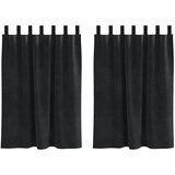  Zavjese za zamračivanje 2 kom. Crna 140 x 140 cm Baršun | shoptok.hr