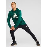 Adidas Športna trenirka temno zelena / črna / bela | Shoptok.si