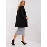 Fashion Hunters Black coat with buttons and pockets Cene