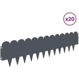  Ograda oko Travnjaka 20 kom. 103 x 25 cm Čelik Antracit - Antracit 20 25 cm | shoptok.hr