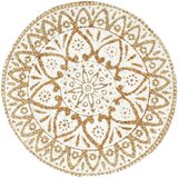  Podmetači 4 kom bijeli 38 cm okrugli od jute | shoptok.hr