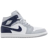 Nike Modne superge Jordan 1 Mid Wolf Grey Midnight Navy Siva | Shoptok.si