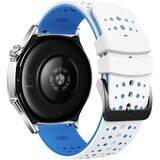 INF 22 mm silikonski pašček, združljiv s Suunto 9 Peak, Huawei, Xiaomi, Redmi in Samsung - dvobarvni dizajn z zvezdnim nebom White+Blue, (5000085439) | Shoptok.si