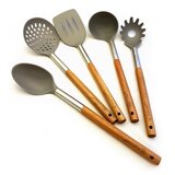 KASSEL 5-delni set kuhinjskih pripomočkov iz akacije 93571, (21400170) | Shoptok.si