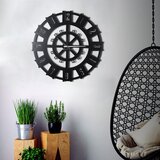 Wallity Dekorativni metalni zidni sat Stone crna boja Cene