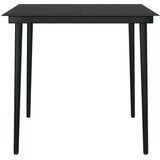  5-dijelni vrtni blagovaonski set s jastucima crni | shoptok.hr