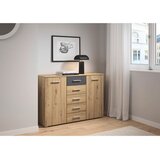 Modern Living Komoda Foster, Barva Hrasta, Siva | Shoptok.si