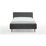 Meise Möbel Antracitno siva oblazinjena postelja brez letvenega dna 120x200 cm Mattis – | Shoptok.si